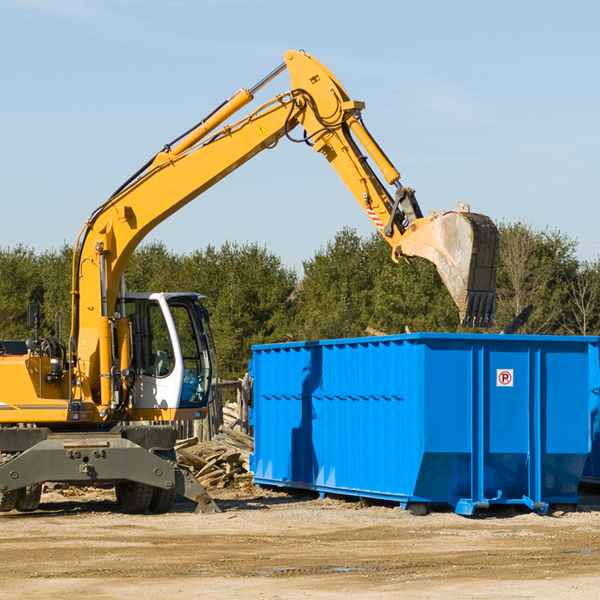 how does a residential dumpster rental service work in Grassflat